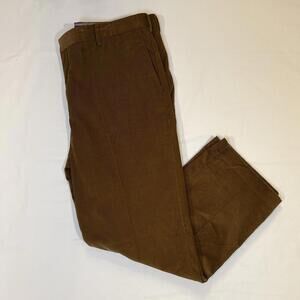 Lands End Pants Mens Size 40 Classic Corduroy Traditional Fit Brown Cotton‎